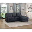 Monterey reclining sectional angled front view