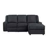 Monterey reclining sectional left loveseat view
