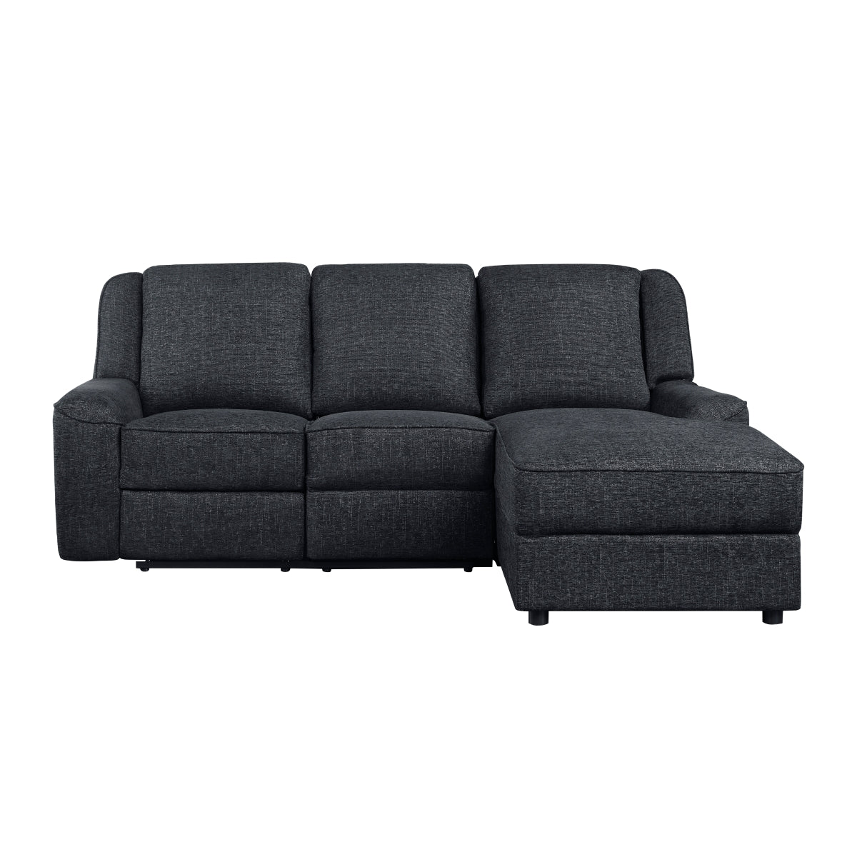 Monterey reclining sectional left loveseat view