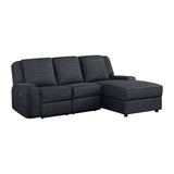 Monterey reclining sectional right chaise side view