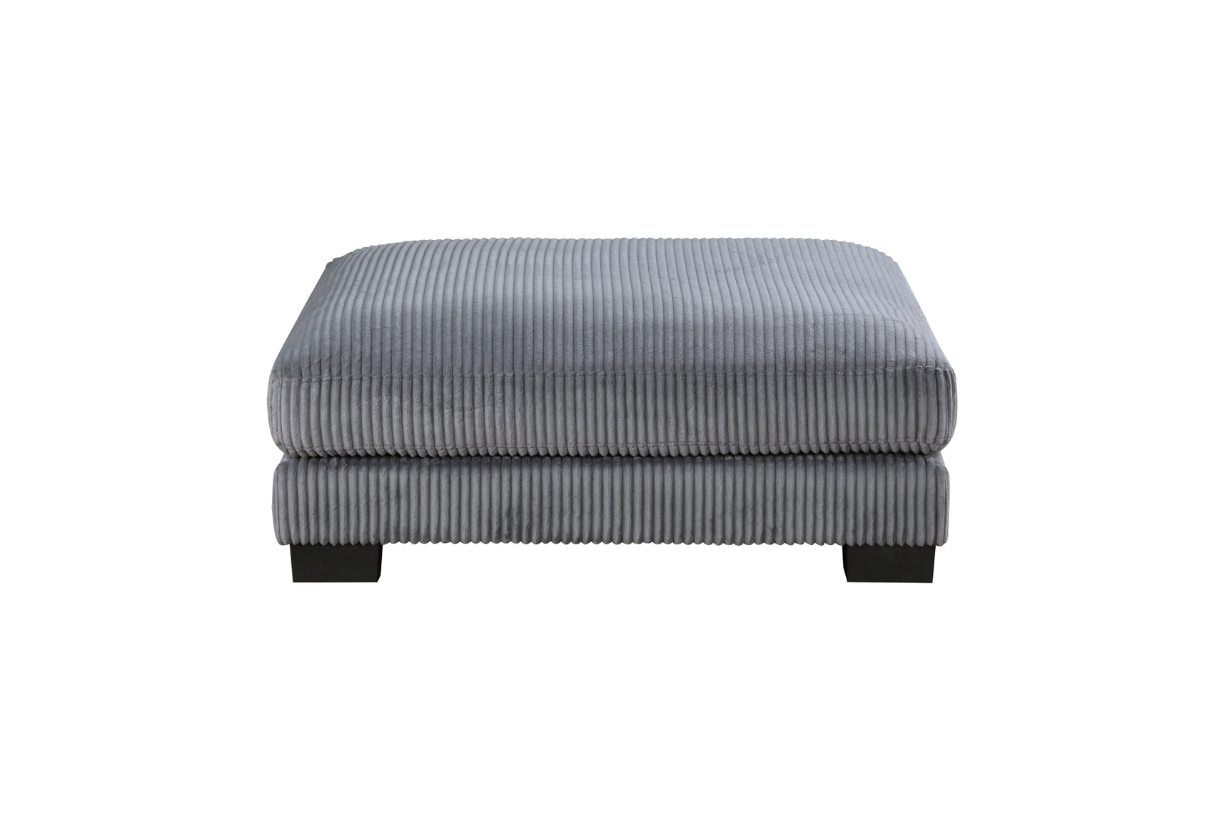 Traverse Gray Corduroy Fabric Sectional Sofa main view