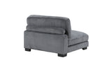 Traverse Gray Corduroy Fabric Sectional Sofa main view