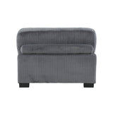 side perspective of sectional sofa