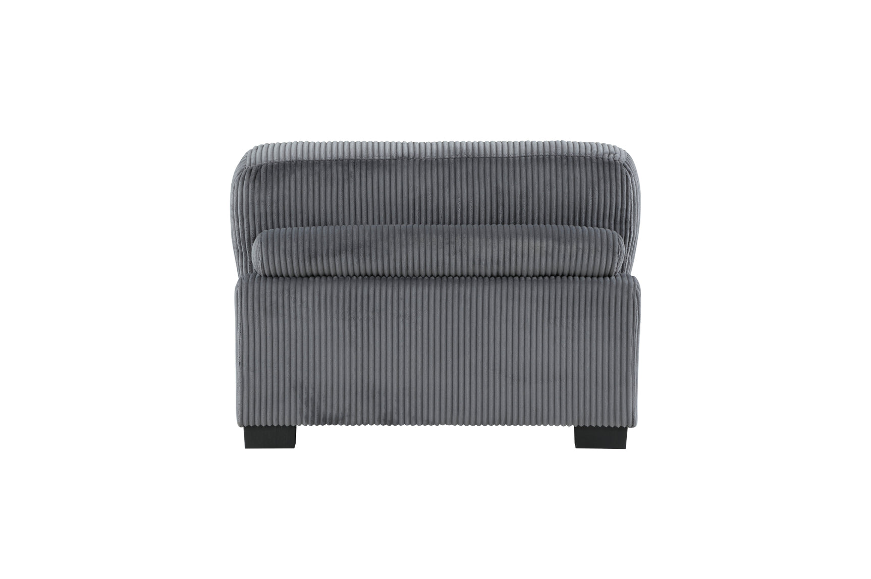 Traverse Gray Corduroy Fabric Sectional Sofa main view