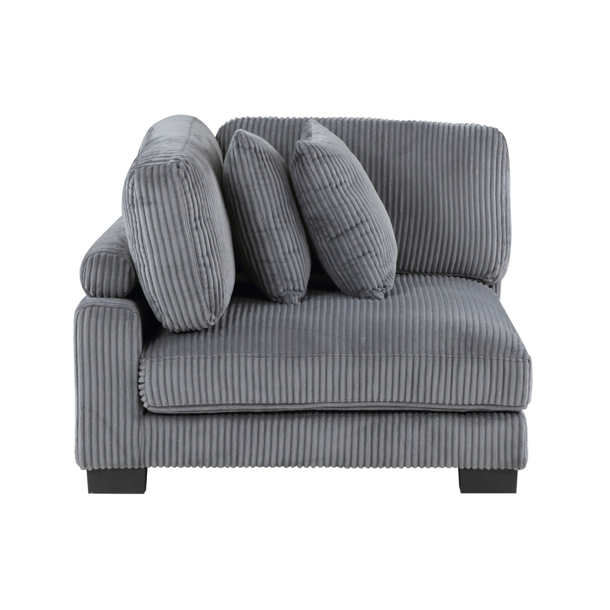 Loveseat showing adjustable arm and back rest