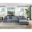room setup featuring modular sectional sofa and ottoman