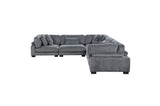 Detailed stitching on Traverse sectional sofa