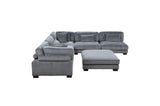Close-up main view of sectional sofa upholstery
