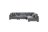Side shot highlighting sectional seating