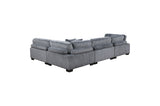Cozy living space with sectional sofa set