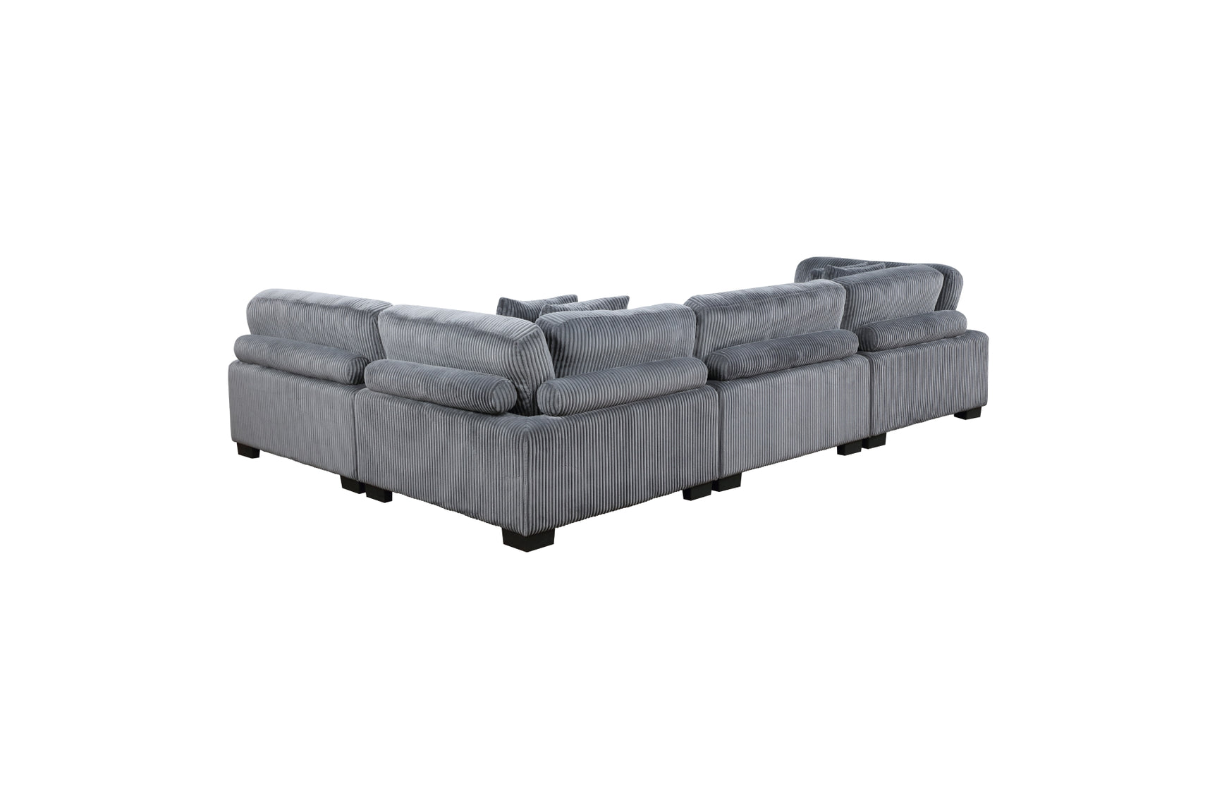 Cozy living space with sectional sofa set