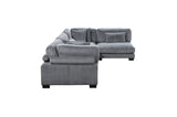 Close fabric texture detail on sectional