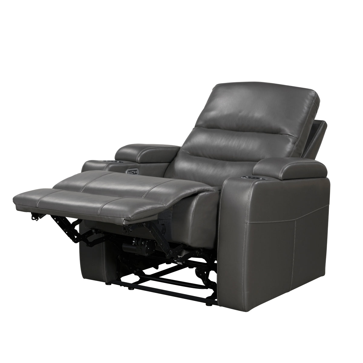 Hidden storage compartment in armrest