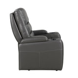 Side view showing recliner profile