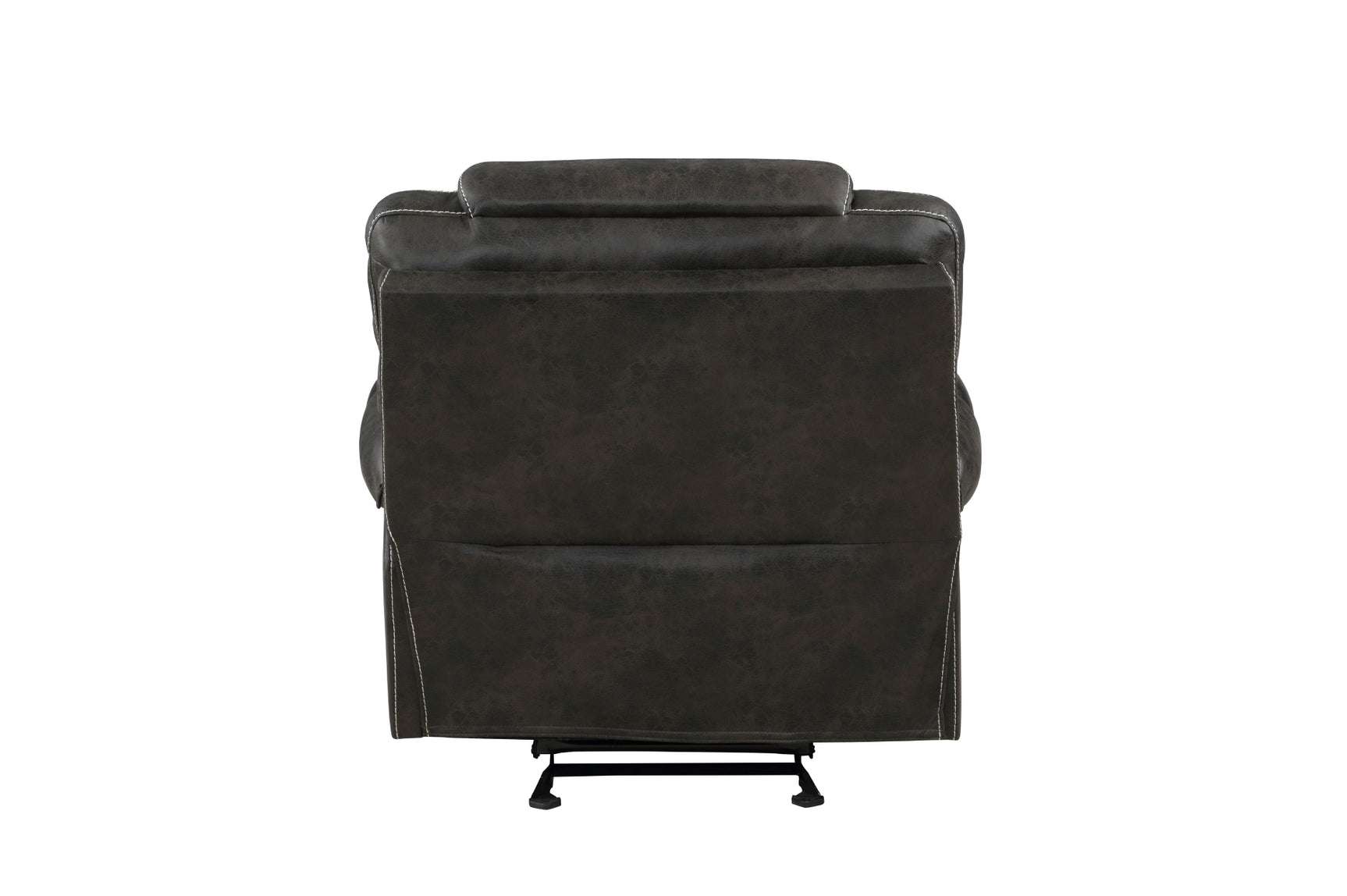 Gainesville Chocolate Reclining Set sofa angled view