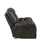 Back view of Gainesville Glider Recliner Chair with removable seat back