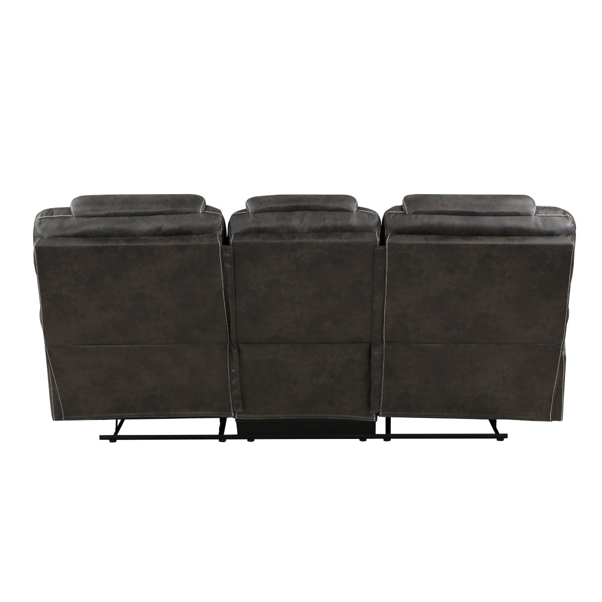 Back view of Gainesville double reclining sofa