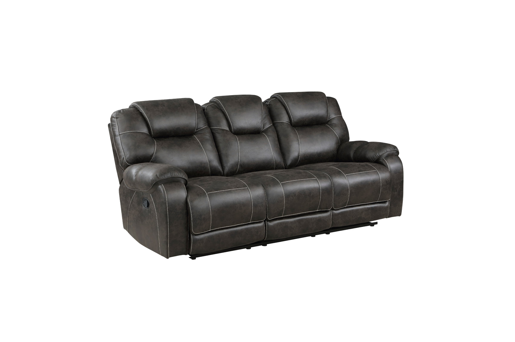 Set including sofa and loveseat angled front view
