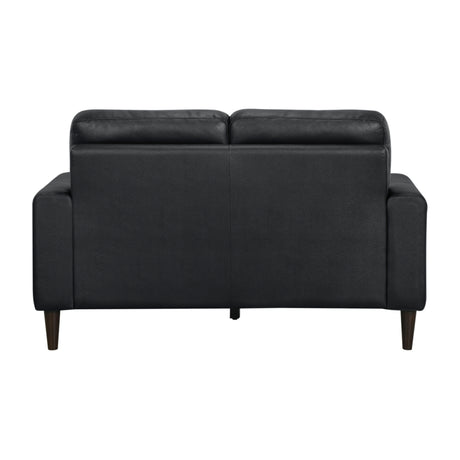 Lewes Loveseat showing track arm design