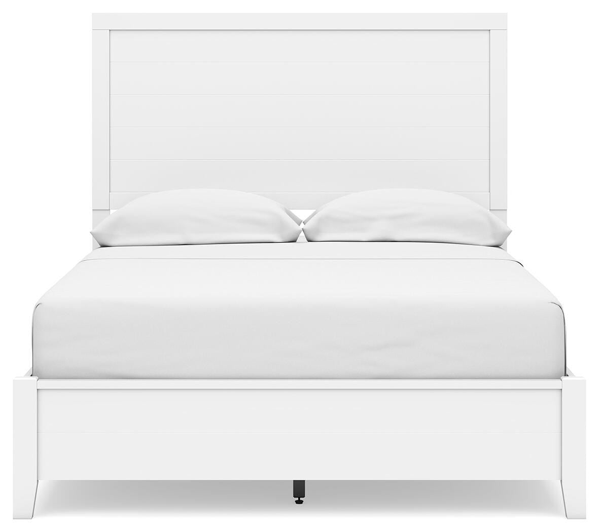 Binterglen White Full Panel Bed — front view