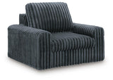 HamlinBay Gunmetal Chenille Power Gliding Chaise angled view