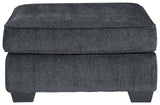 Altari Slate Chenille Oversized Accent Ottoman styled in contemporary living room setting