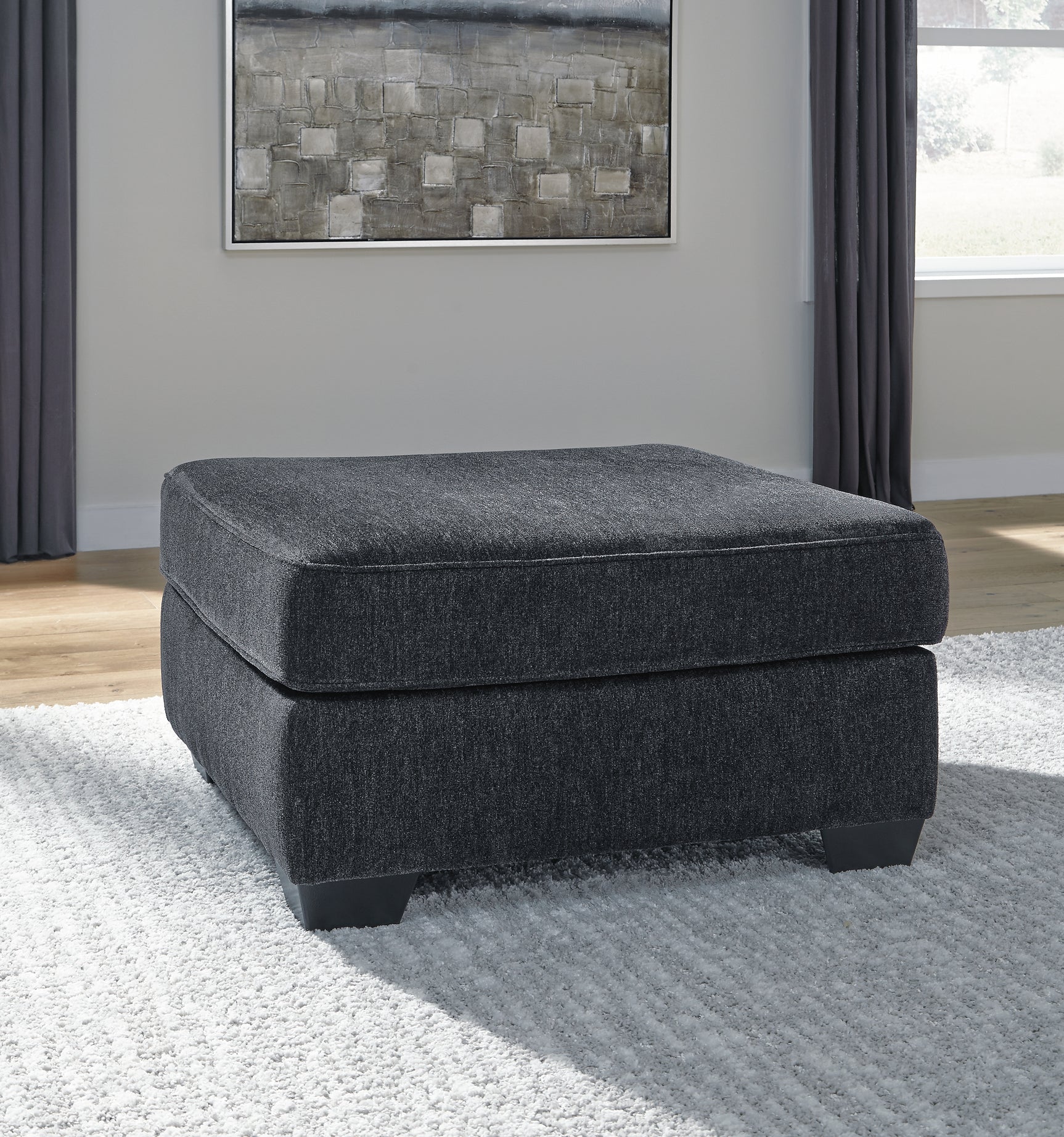 Detail of the Altari Slate sectional fabric and design