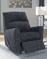 Altari Alloy Chenille Recliner reclining position close crop