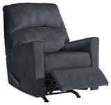 Altari Alloy Chenille Recliner open angle side view