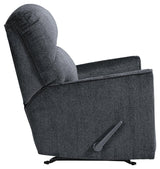 Altari Alloy Chenille Recliner side view reclining