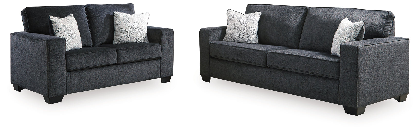 Altari Slate Gray loveseat front view