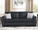 Altari Chenille sofa sleeper fully assembled from the front