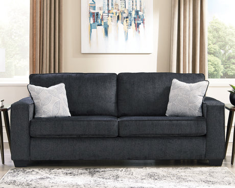 Altari Slate sofa and loveseat angled view
