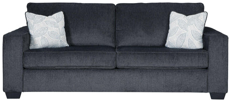 Altari Chenille sofa sleeper seat depth and height view
