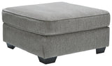 Altari Alloy Chenille Oversized Accent Ottoman straight front view