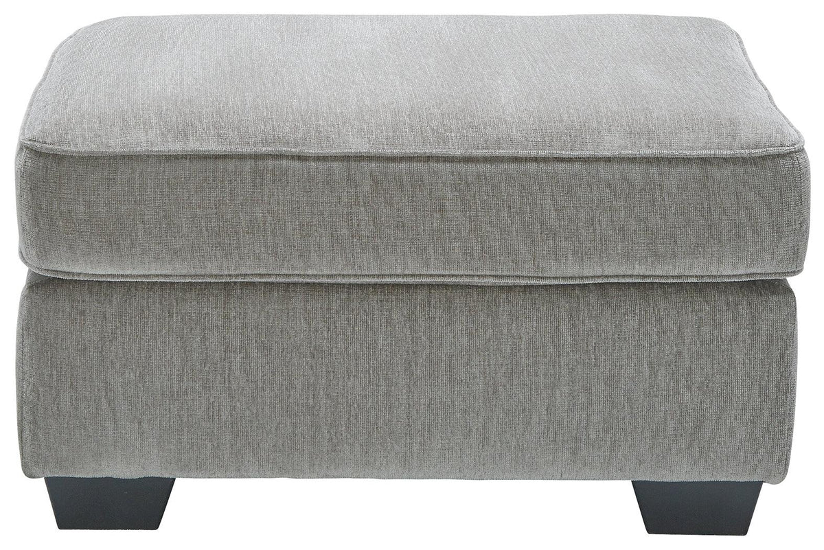 Altari Alloy Chenille Oversized Accent Ottoman styled in living room