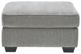 Altari Alloy Chenille Oversized Accent Ottoman styled in living room