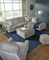 Altari Alloy Chenille Oversized Accent Ottoman mood image vertical