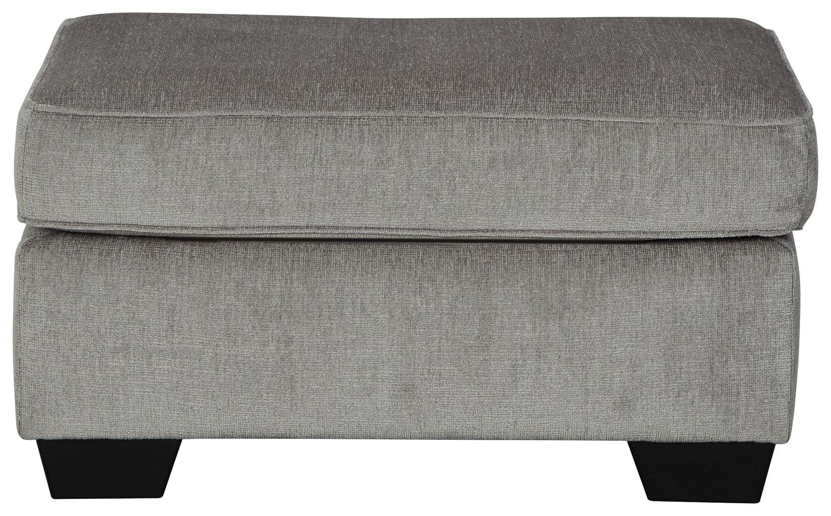 Altari Alloy Chenille Ottoman head-on view
