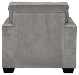 Altari Alloy Chenille Chair rear view showing supportive back and fabric texture