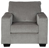 Altari Alloy Chenille Chair head-on view showcasing ergonomic comfort
