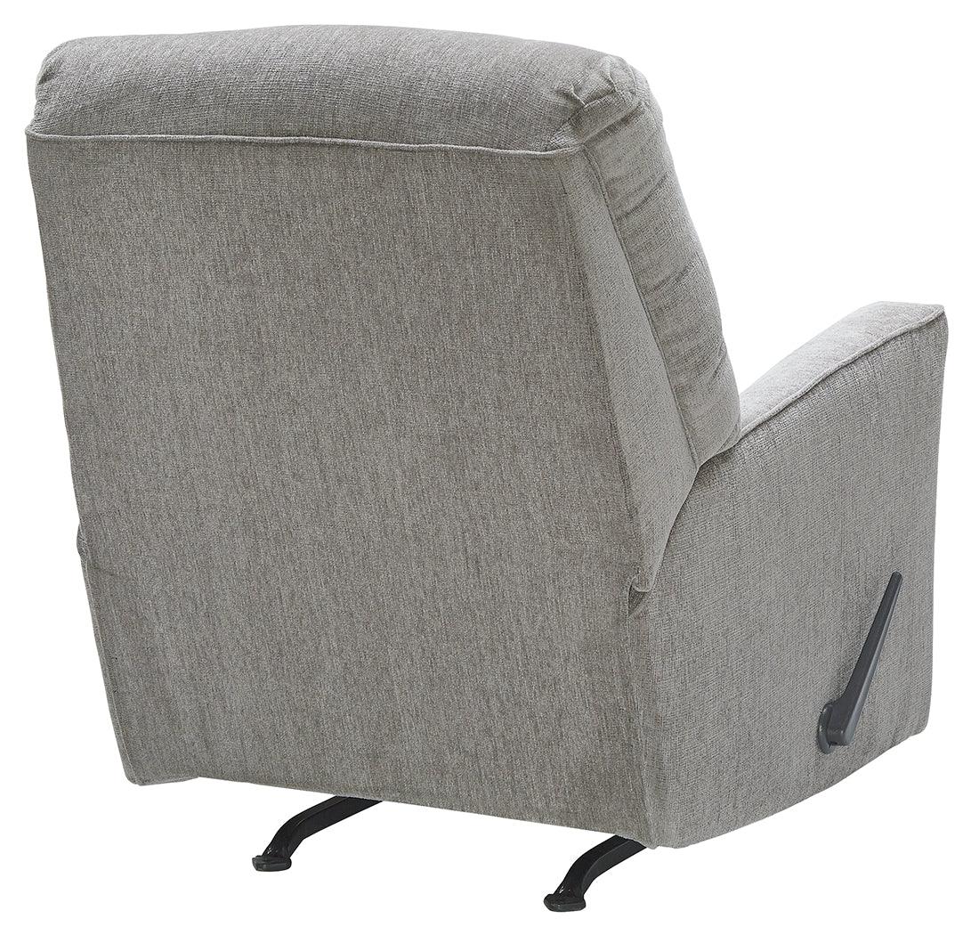 Altari Alloy Chenille Recliner back view