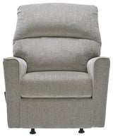 Altari Alloy Chenille Recliner side reclined position
