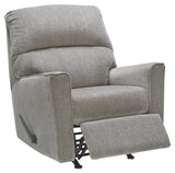 Altari Alloy Chenille Recliner reclining position side view