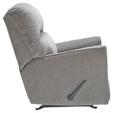 Altari Alloy Chenille Recliner reclining headrest detail