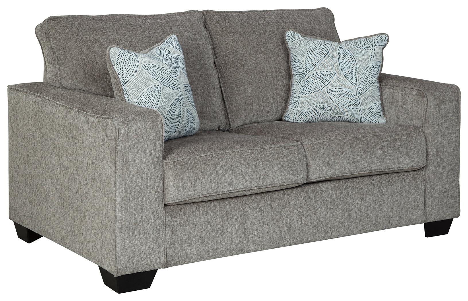 Altari Alloy Chenille Loveseat head-on front view