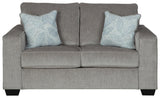 Altari Alloy Chenille Loveseat dimensions diagram
