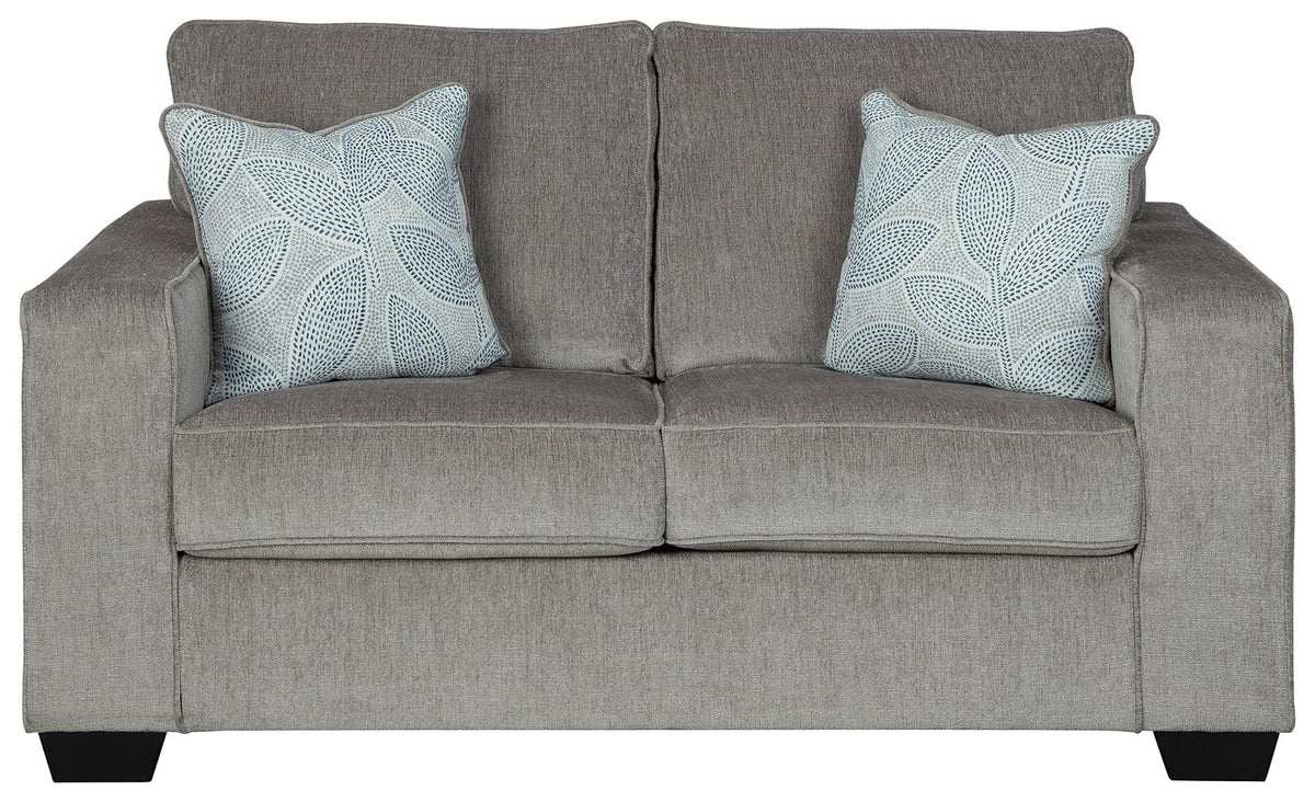 Altari Alloy Chenille Loveseat dimensions diagram