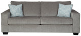 Altari Chenille Queen Sofa Sleeper dimension diagram
