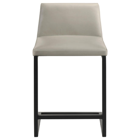 Vardon Genuine Leather Tan Counter Height Chair Set of 2 — product image 3